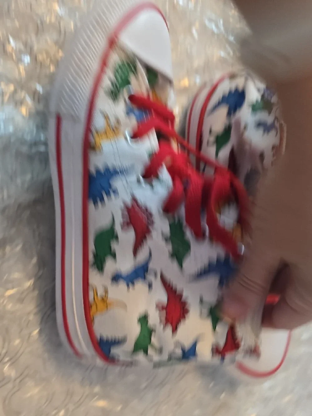 Converse Kids Size 13 Dinosaur Hi-Tops